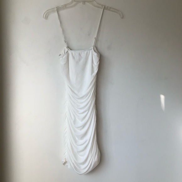 Princess Polly White Sassy Ruched Bodycon Mini Dress 2 - Picture 9 of 9